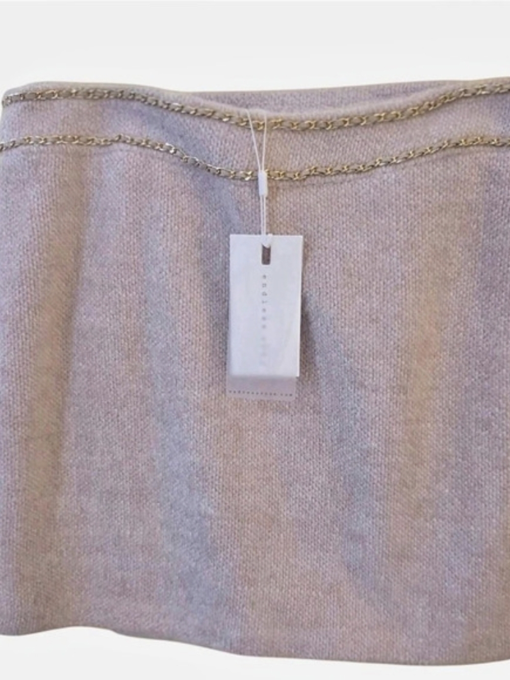 endless rose Chain-Trimmed Mini Skirt Pink & Purple Size Large